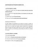 Cuestionario de frases incompletas FIS