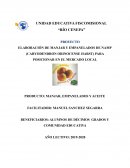 ELABORACIÓN DE MANJAR Y EMPANELADOS DE NAMP (CARYODENDRON ORINOCENSE HARST) PARA POSICIONAR EN EL MERCADO LOCAL