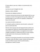 Prevencion del diabetes