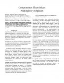 Componentes Electrónicos Analógicos y Digitales