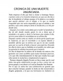 Cronica de una muerte anunciada