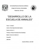 DESARROLLO DE LA ESCUELA DE ANNALES