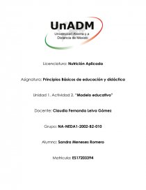 Modelo de didáctica crítica para abordar la obesidad abdominal en México -  Apuntes - Sandii Meneses