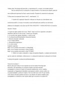 Trabajo final: Psicología del desarrollo y el aprendizaje II y escuela y diversidad cultural