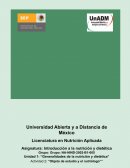 Antecedentes de la nutrición y dietética