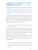 Actividad. Reflexión sobre la película El pequeño salvaje