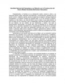 Identidad Nacional del Venezolano y su Relación con la Construcción del Nuevo Modelo Socialista Bolivariano Venezolano