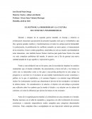 EL SUEÑO DE LA MODERNIDAD Y LA CULTURA