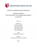 PLAN ESTRATÉGICO DE LA EMPRESA RESTAURANTE “EL MOCHICA”
