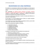 Resumen inventario de una empresa