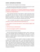 GESTACIÓN DEL TERRITORIO