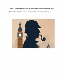 Tabla comparativa sobre las características de diferentes tipos de texto