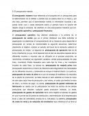 El presupuesto maestro