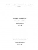 Diagnóstico y presentación de la auditoria administrativa, de acuerdo con el análisis factorial