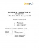 INFORME DE LABORATORIO DE HORMIGÓN