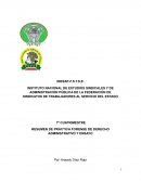 PRACTICA FORENSE DE DERECHO ADMVO 7º CUATRIMESTRE