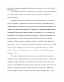 REFLEXIÓN PERSONAL SOBRE ELEMENTOS DEL CURRICULLUM Y CONCRECIÓN CURRICULAR