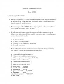 Métodos Cuantitativos en Finanzas Tema: CETES. Página 1