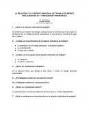La relación y el contrato individual de trabajo en México - 20+1 preguntas y respuestas