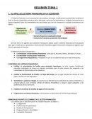 EL PAPEL DEL SISTEMA FINANCIERO EN LA ECONOMÍA