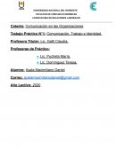 Trabajo Práctico N°1: Comunicación, Trabajo e Identidad