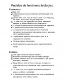 Modelos de fenómeno biológico