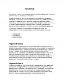 La Higiene
