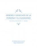 DEBERES Y DERECHOS DE LA PERSONA Y EL CIUDADANO