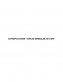 ESPECIFICACIONES TÉCNICAS GENERALES DE ACERO