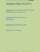 INTRODUCCIÓN A LA GEOGRAFÍA