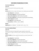 FUNCIONES FINANCIERAS EN EXCEL