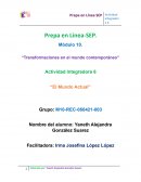 Transformaciones del mundo contemporáneo