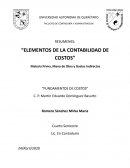 Elementos de la contabilidad de costos