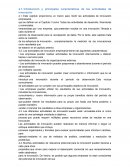 Introducción y principales características de las actividades de innovación