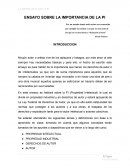 ENSAYO SOBRE LA IMPORTANCIA DE LA PROPIEDAD INTELECTUAL