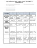 RÚBRICA DE MATRIZ DE ANÁLISIS DE CASOS Y ACCIONES PARA DESARROLLAR HABILIDADES SOCIALES
