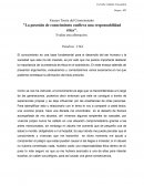 Ensayo Teoria del Conocimiento "La posesión de conocimiento conlleva una responsabilidad ética"