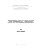 USOS DE VIDEOJUEGOS Y CONDUCTA MANIFESTADA POR NIÑOS EN EDADES COMPRENDIDAS ENTRE 9 Y 10 AÑOS DE LA UNIDAD EDUCATIVA “LAURA VICUÑA” DURANTE EL AÑO ESCOLAR 2020-2021