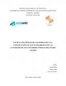 USO DE LA TECNOLOGÍA DE LA INFORMACIÓN Y LA COMUNICACIÓN (TIC’s)
