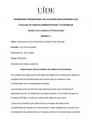 Implicaciones de los sistemas de Calidad en las empresas