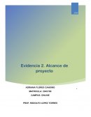 Evidencia 2. Alcance de proyecto