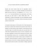 ¿Por qué no hacemos nada frente a la problemática ambiental?