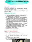 ¿Qué es un talento?