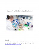 Importancia de la bioética en los análisis clínicos