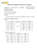 REPORTE DE LABORATORIO: SEGUNDA LEY DE NEWTON