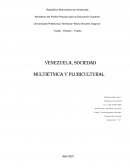 Venezuela Sociedad Multiétnica y Pluricultural