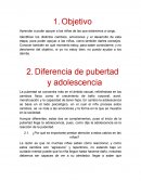 Adolecencia. Diferencia de pubertad y adolescencia