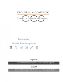Criterios Básicos para la Evaluación de un Proyecto de Negocio. Página 1