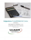PREAMBULO GENERAL A LA CONTABILIDAD DE COSTOS