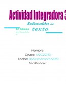 Actividad integradora 1 módulo 2 El principito